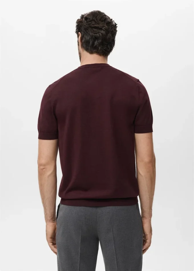 T-shirt en coton finement tricoté