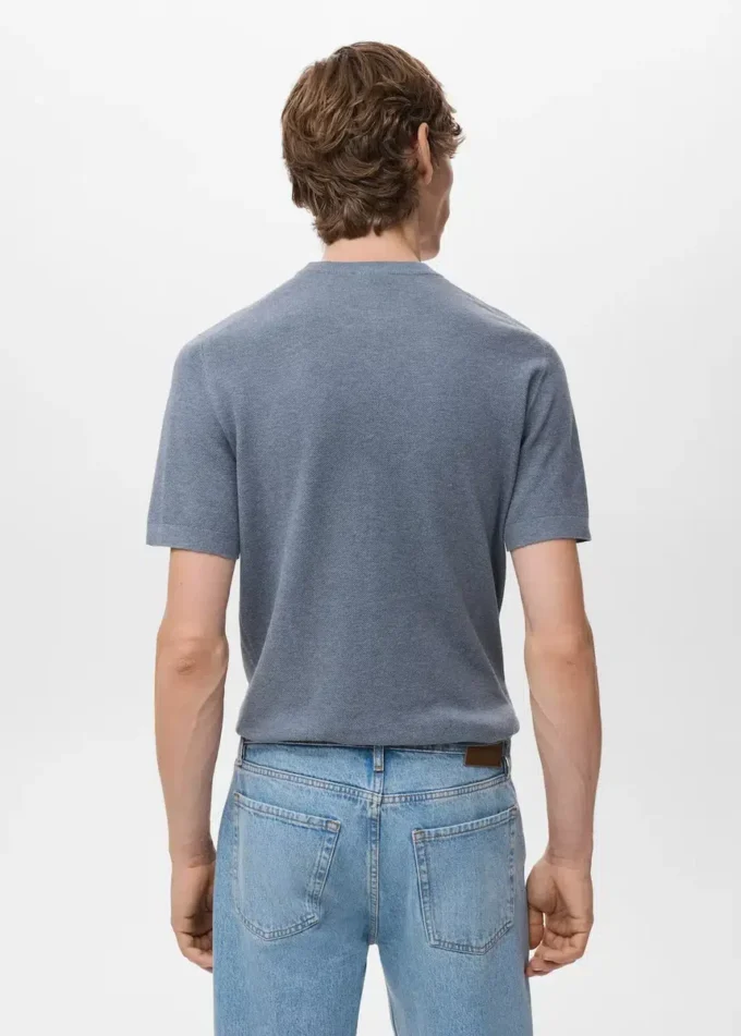 T-shirt en coton finement tricoté