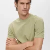 T-shirt en coton finement tricoté