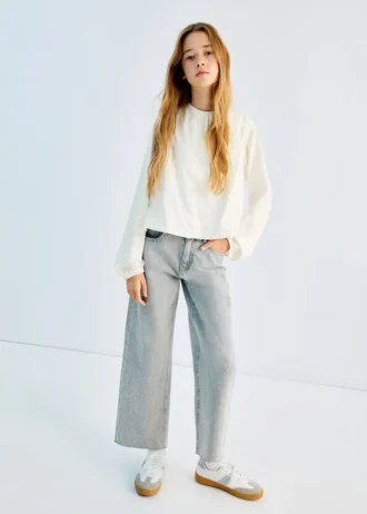 T-shirt en coton froncé