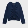 T-shirt en coton froncé