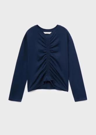 T-shirt en coton froncé