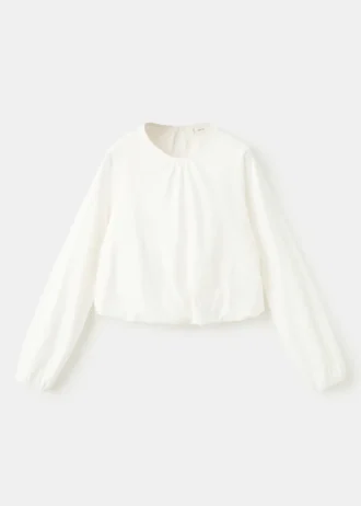T-shirt en coton froncé