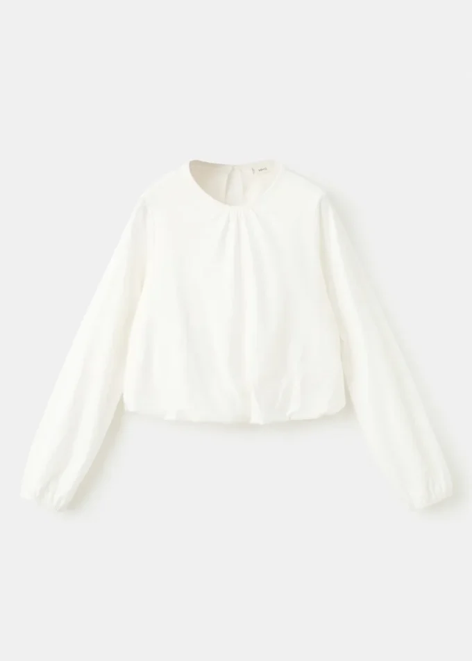 T-shirt en coton froncé