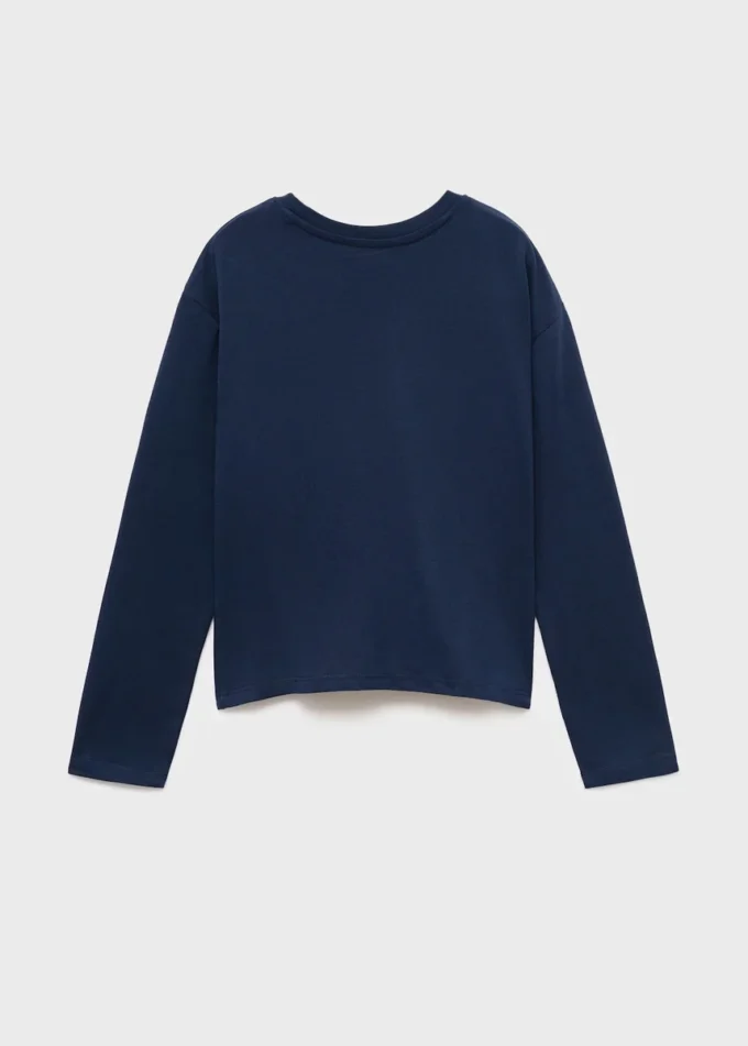 T-shirt en coton froncé