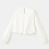 T-shirt en coton froncé