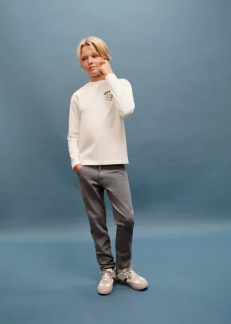 T-shirt en coton gaufré
