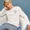 T-shirt en coton gaufré
