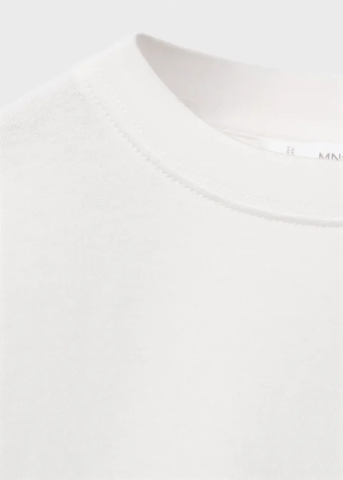 T-shirt en coton gaufré