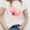 T-shirt en coton à imprimé floral