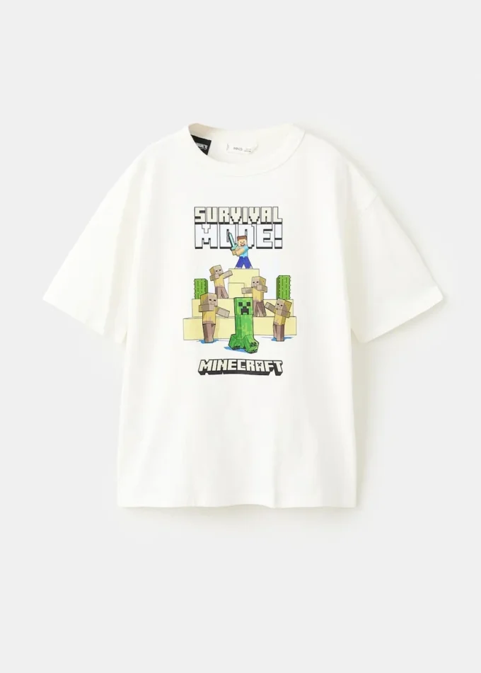 T-shirt en coton Minecraft