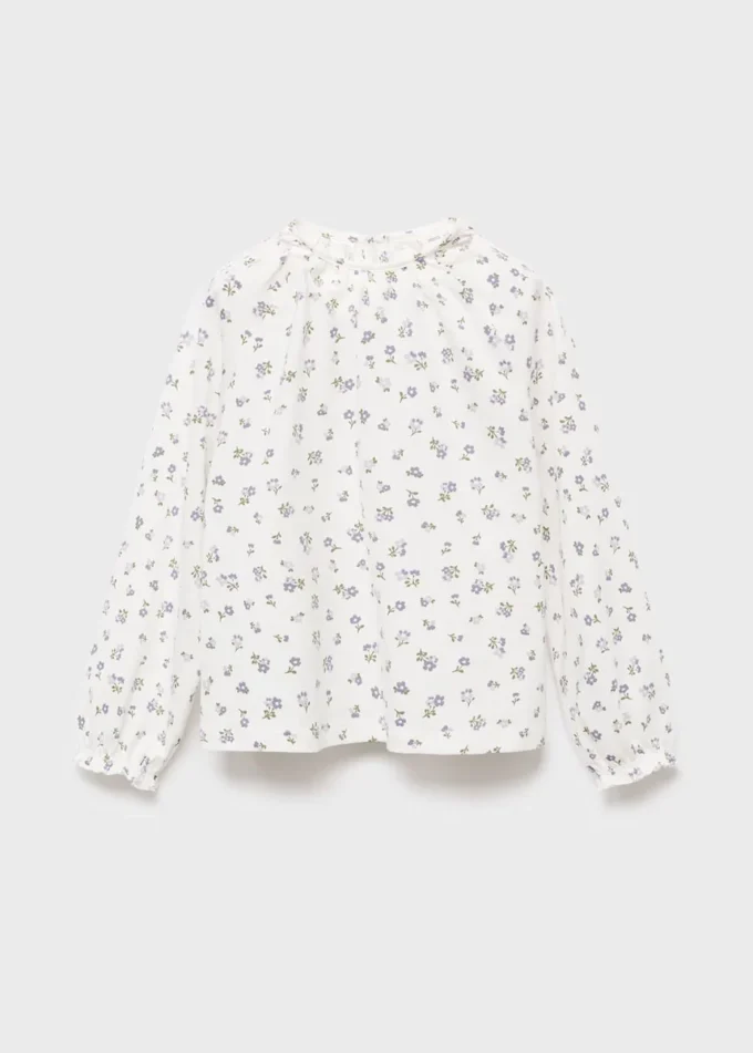 T-shirt en coton à motif floral
