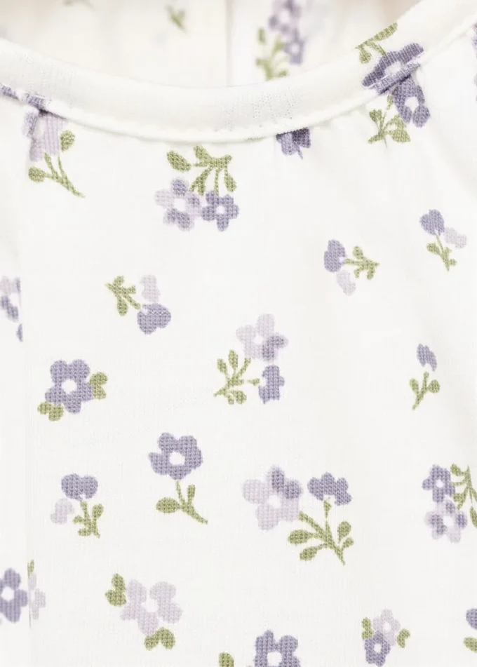 T-shirt en coton à motif floral