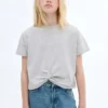 T-shirt en coton noué