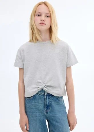 T-shirt en coton noué