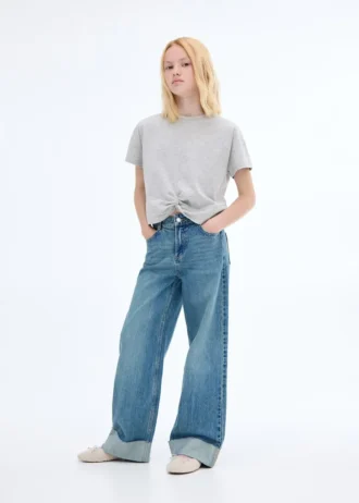 T-shirt en coton noué