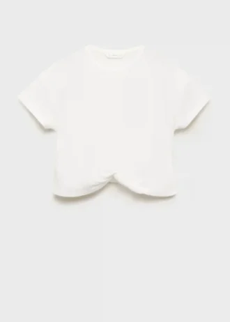 T-shirt en coton noué