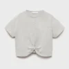 T-shirt en coton noué