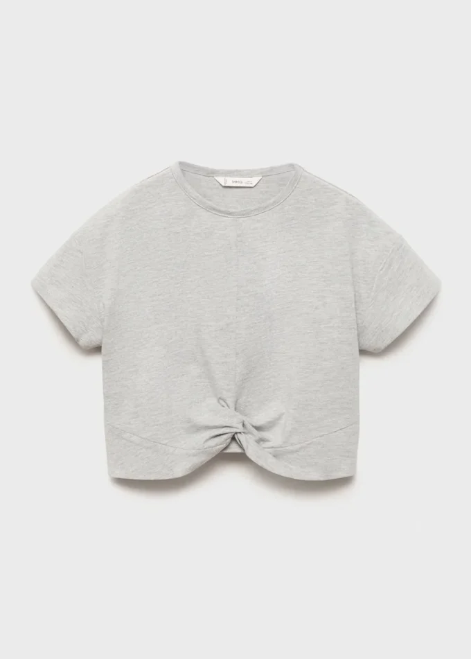T-shirt en coton noué