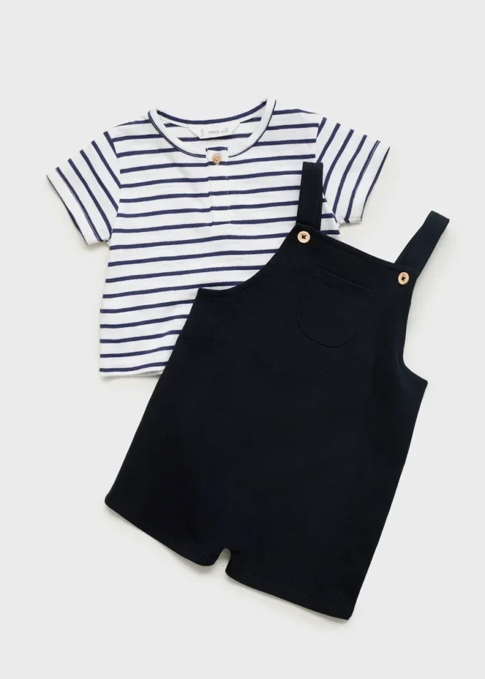 T-shirt en coton rayé