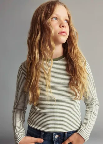 T-shirt en coton rayé