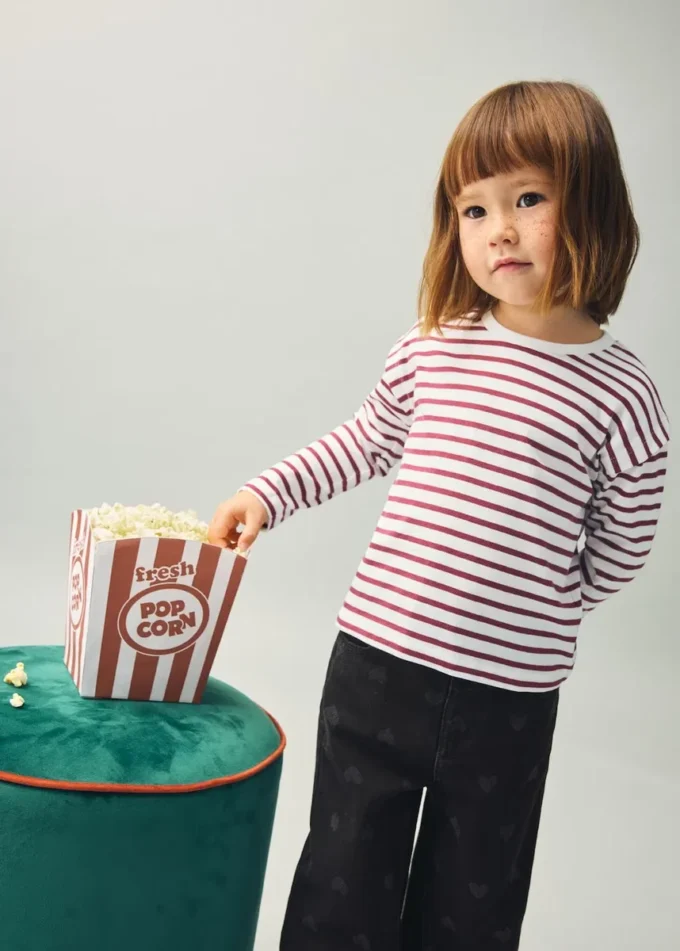 T-shirt en coton rayé