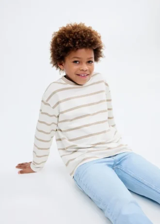 T-shirt en coton rayé