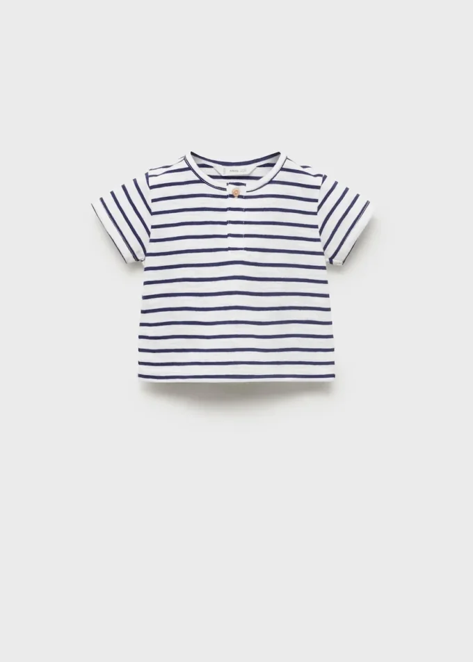 T-shirt en coton rayé