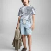 T-shirt en coton rayé