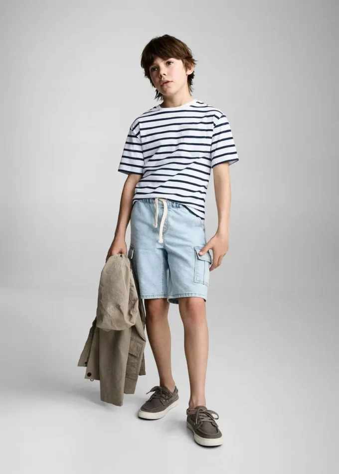 T-shirt en coton rayé