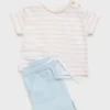 T-shirt en coton rayé