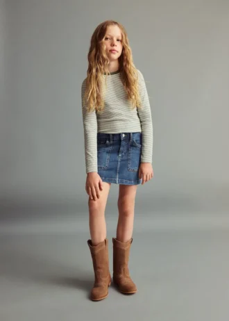 T-shirt en coton rayé