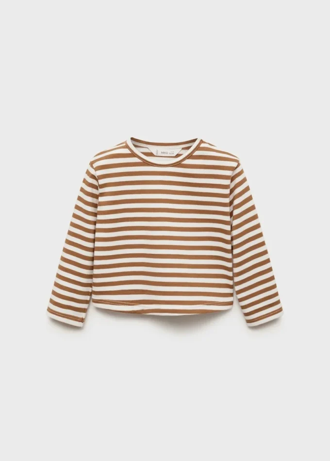 T-shirt en coton rayé