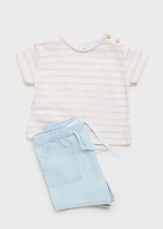 T-shirt en coton rayé