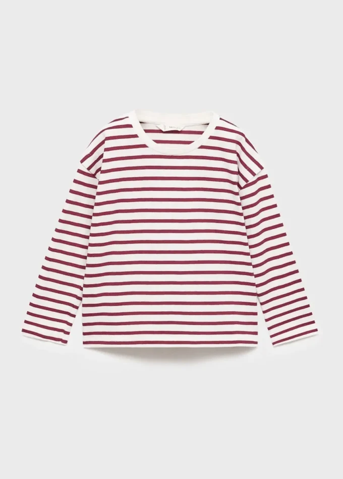 T-shirt en coton rayé