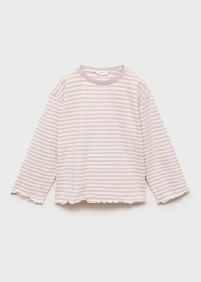 T-shirt en coton rayé