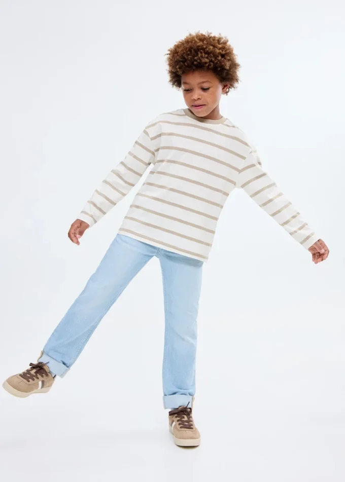 T-shirt en coton rayé