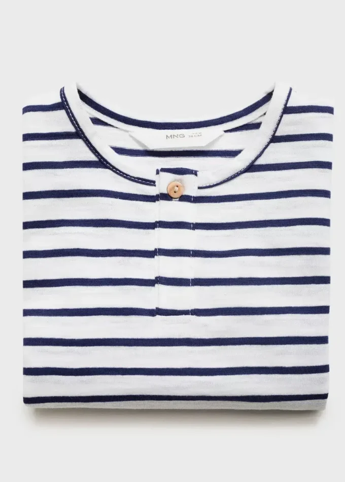 T-shirt en coton rayé