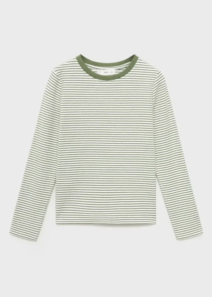 T-shirt en coton rayé