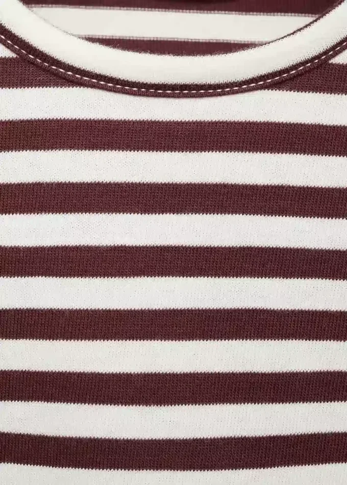 T-shirt en coton rayé