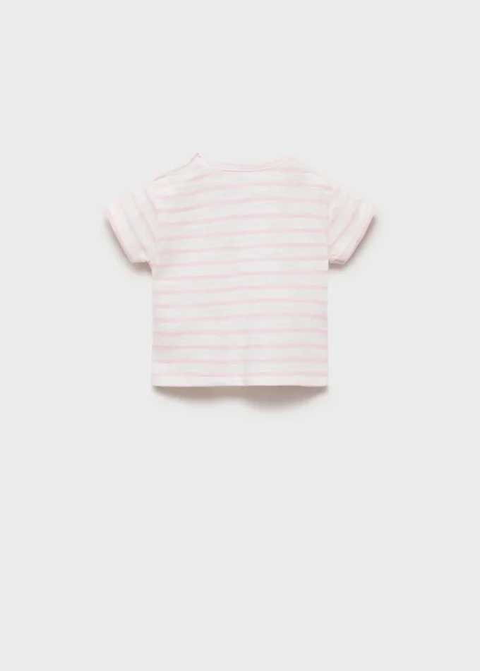 T-shirt en coton rayé