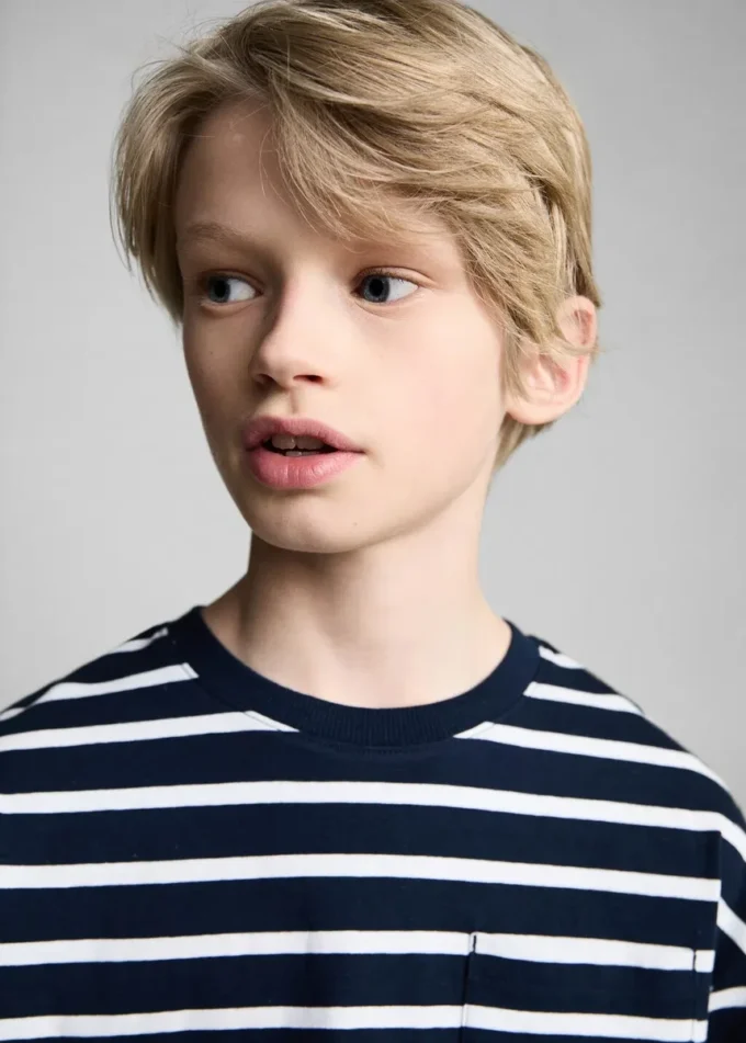 T-shirt en coton rayé T-shirt en coton rayé