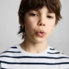 T-shirt en coton rayé