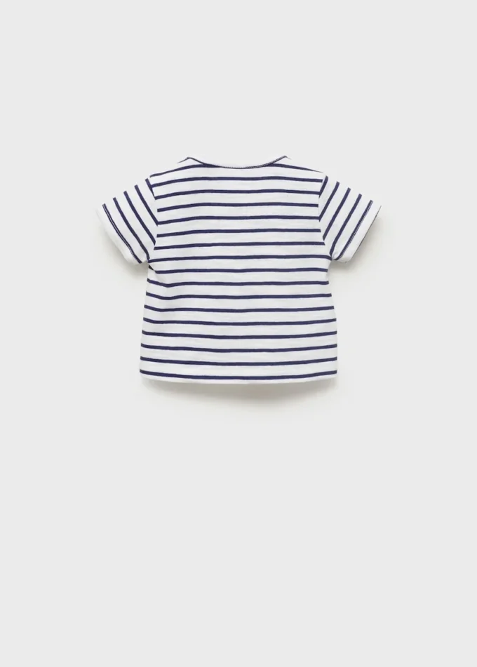 T-shirt en coton rayé