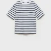 T-shirt en coton rayé