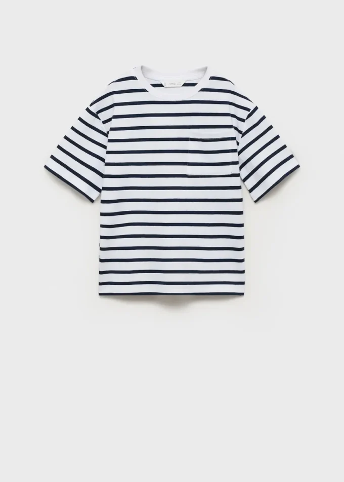 T-shirt en coton rayé
