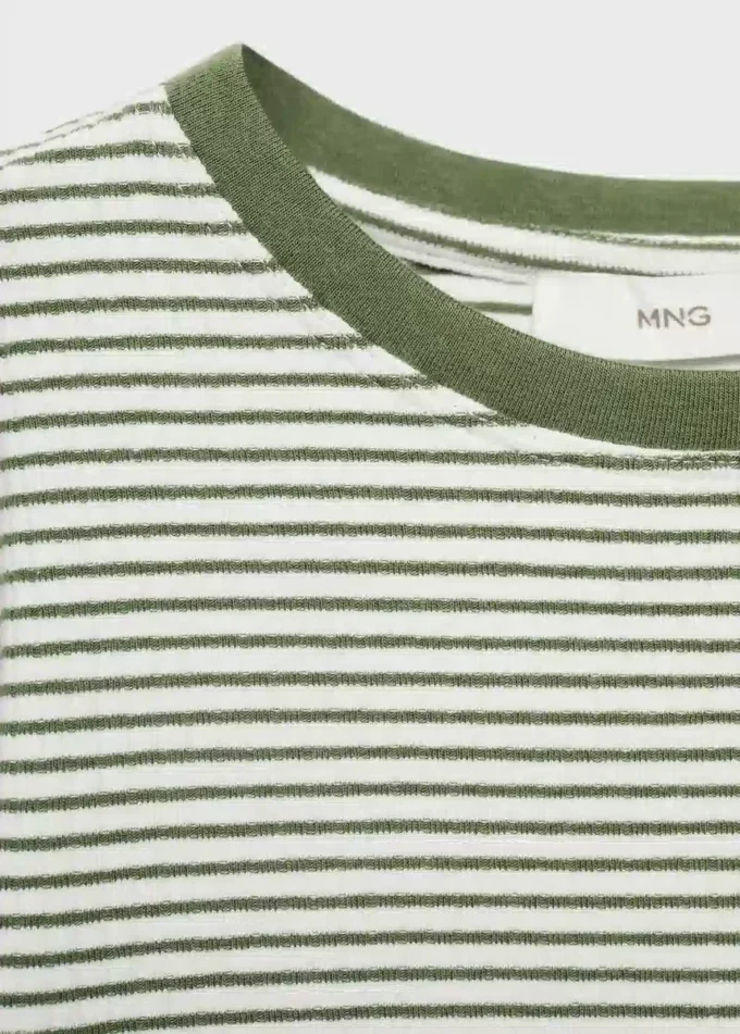 T-shirt en coton rayé