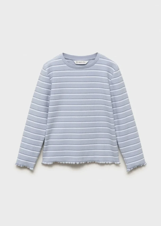 T-shirt en coton rayé
