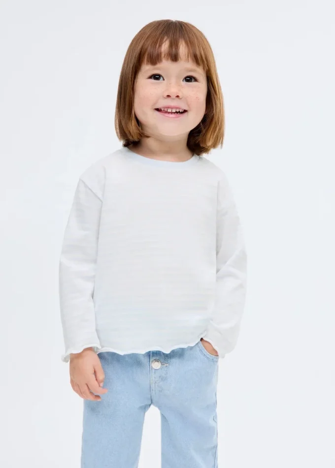 T-shirt en coton rayé
