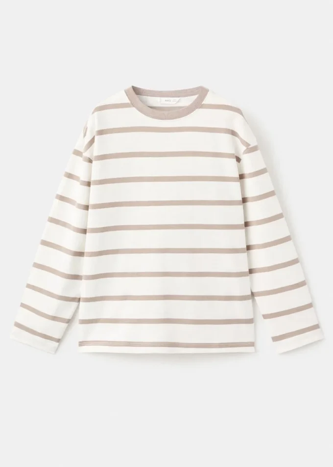 T-shirt en coton rayé